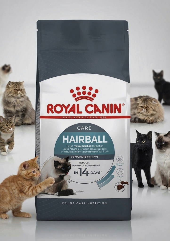 غذای خشک گربه رویال کنین مدل Hairball Care (هیربال کر) وزن ۱۰ کیلوگرم | بسته‌بندی اقتصادی | Royal Canin