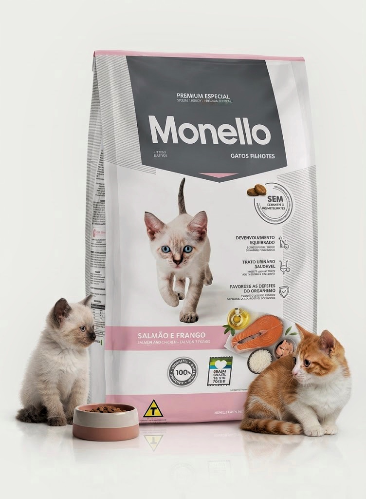 غذای خشک بچه گربه مونلو مدل Kitten وزن ۱۰ کیلوگرم | ساخت برزیل | Monello
