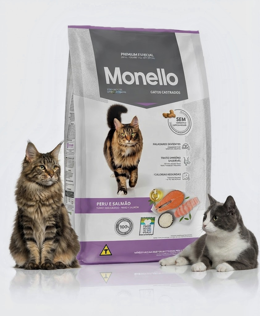 غذای خشک گربه مونلو Sterilized مخصوص گربه‌های عقیم شده وزن ۱۰ کیلوگرم | Monello Premium Special ساخت برزیل