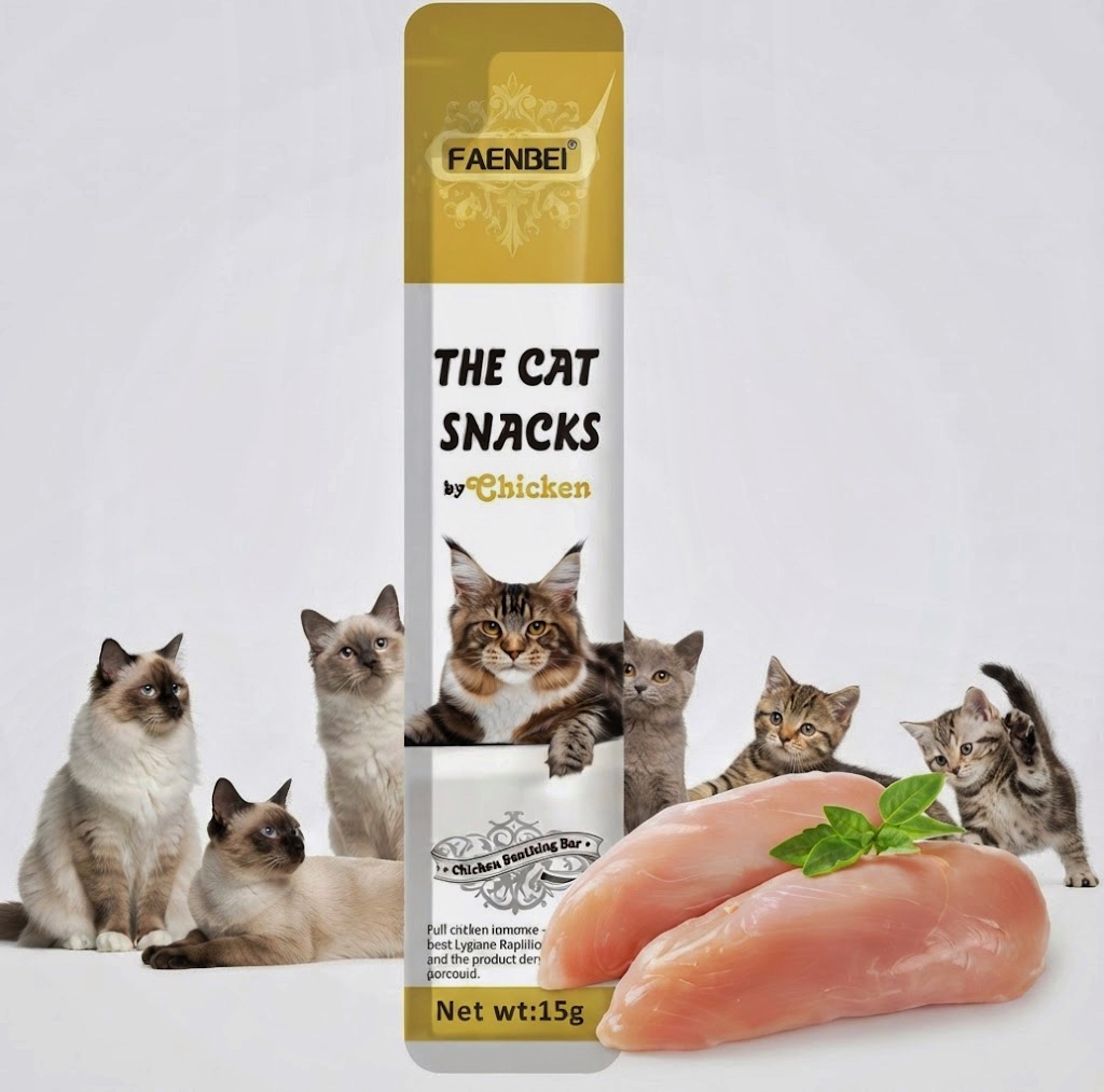 بستنی گربه فنبی با طعم مرغ پک ۵۰ عددی | FAENBEI Cat Snacks