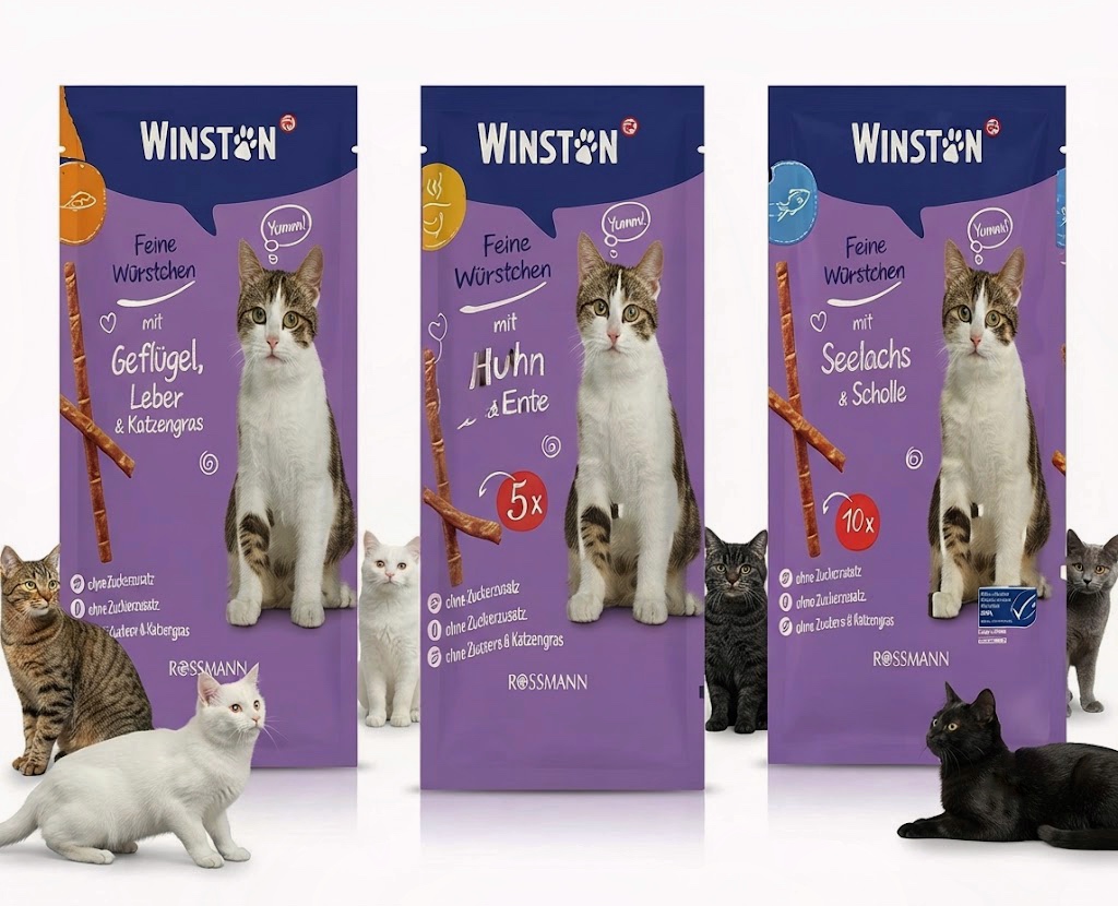 تشویقی مدادی گربه وینستون سه طعم | Winston Cat Treat Sticks