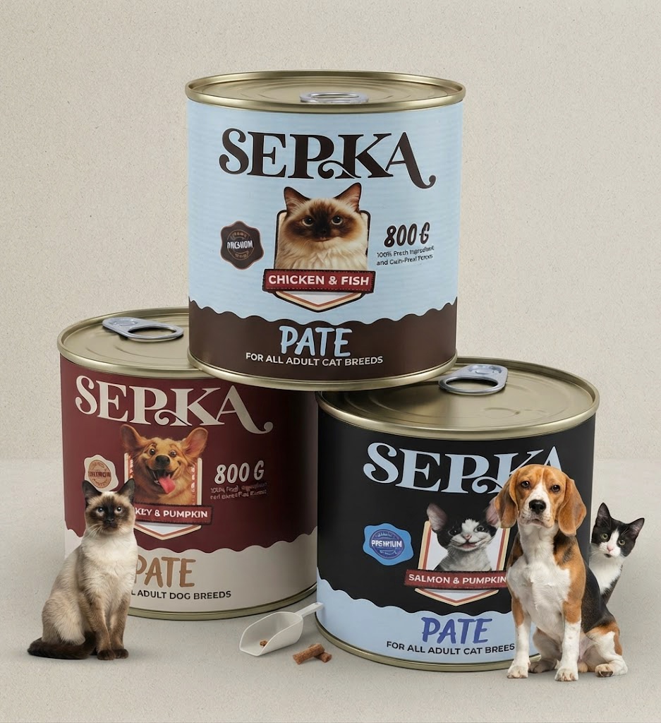 کنسرو سگ توله سگ سپکا ۲۰۰ گرمی (۵ طعم) | Sepka Puppy Wet Dog Food