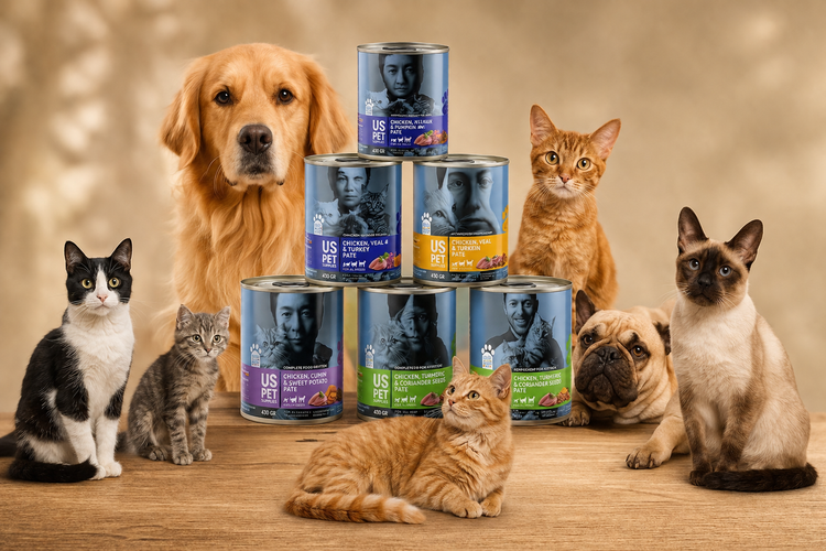 کنسرو US PET Hyper Premium ۴۳۰ گرمی سگ و گربه | غذای مرطوب پریمیوم ساخت ایران