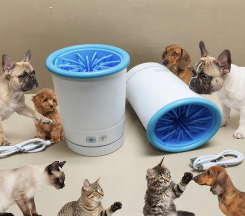 پنجهشور اتوماتیک درجه یک سگ و گربه با شارژ Type-C | Automatic Pet Paw Cleaner