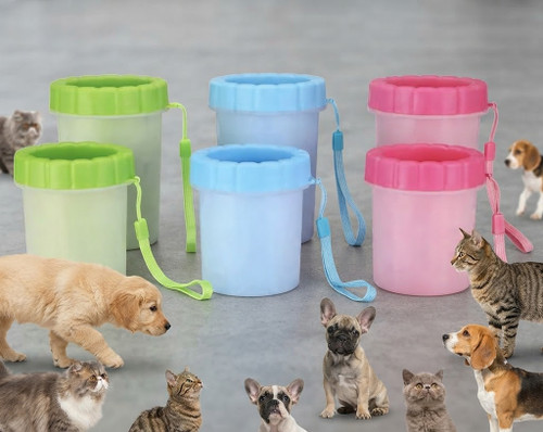 پنجهشور سگ و گربه (سایز کوچک و بزرگ) | Pet Paw Cleaner Cup