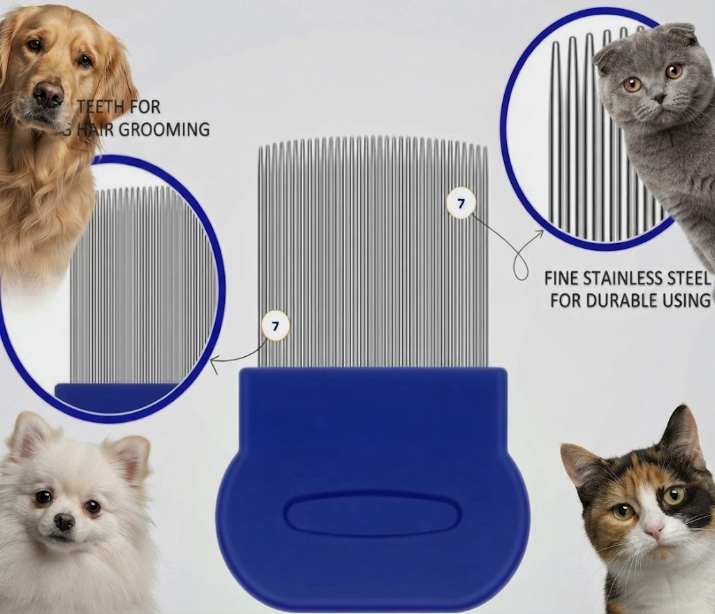 شانه کک‌گیر بزرگ سگ و گربه | Large Flea Comb