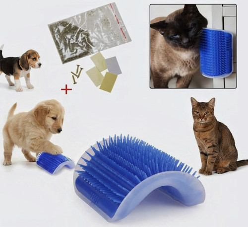 برس و ماساژور دیواری سگ و گربه (دو سایز) | Wall Mounted Pet Grooming & Massage Brush