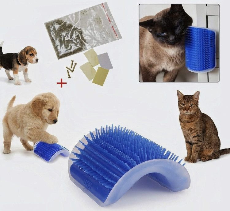 برس و ماساژور دیواری سگ و گربه (دو سایز) | Wall Mounted Pet Grooming & Massage Brush