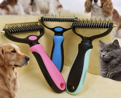 برس چنگکی سگ و گربه (سایز S و L) | Pet Grooming Rake Brush