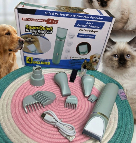 ماشین اصلاح سهکاره سگ و گربه (موزر، اصلاح پنجه و سوهان ناخن) | 3 in 1 Pet Grooming Kit