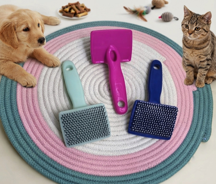 برس مربع سگ و گربه | Square Slicker Brush