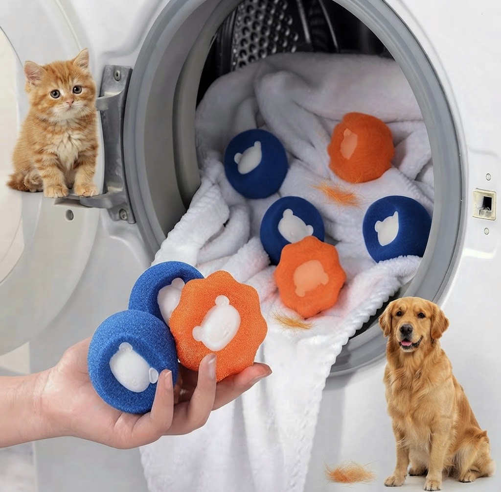 پرزگیر ماشین لباسشویی مدل پاندا | Panda Design Silicone Pet Hair Catcher