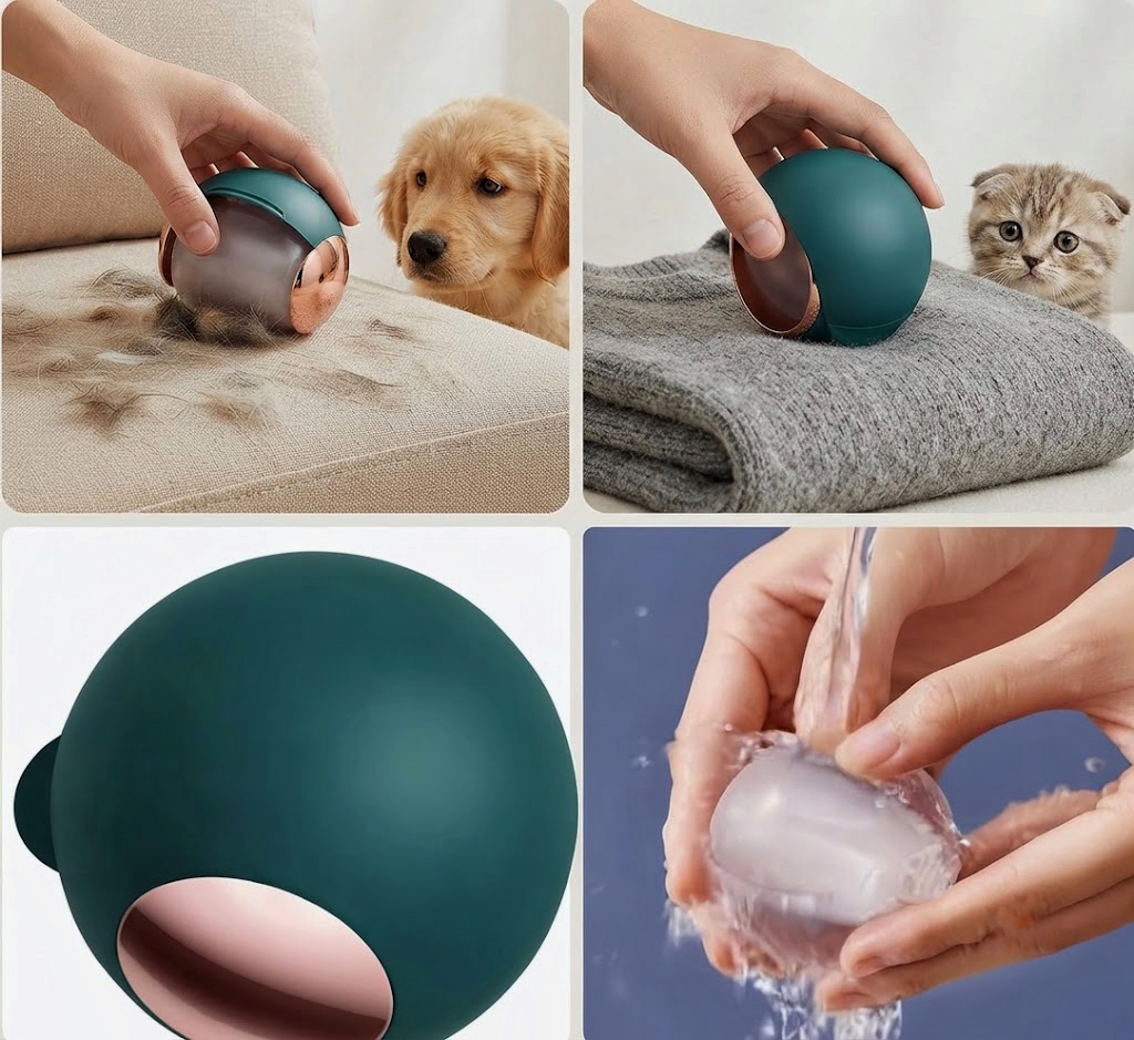 پرزگیر توپی ژله‌ای سگ و گربه | Gel Ball Pet Hair Remover