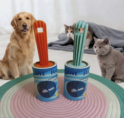 پرزگیر رولی ۶۰ برگ سگ و گربه | 60 Sheets Lint Roller Pet Hair Remover