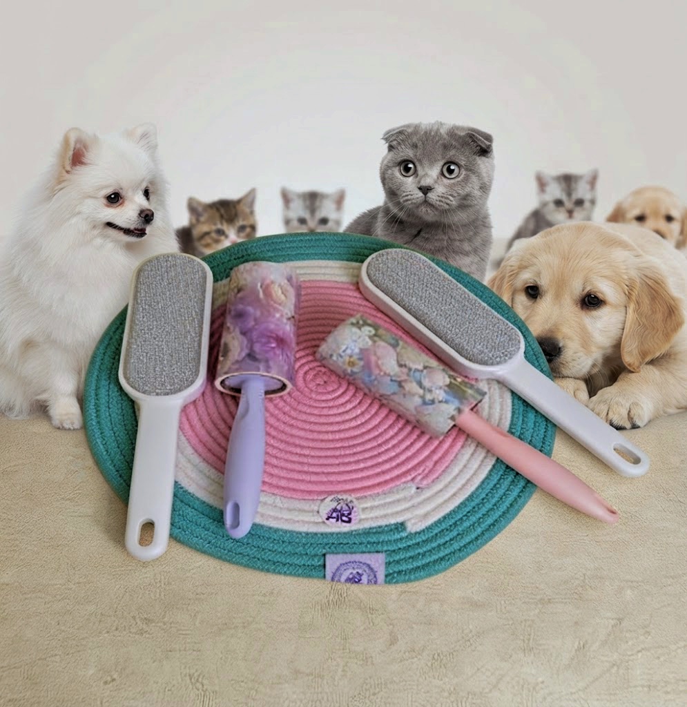 پرزگیر رولی خارجی به همراه ویزارد سگ و گربه | Imported Lint Roller with Wizard Pet Hair Remover