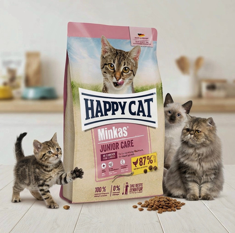 غذای خشک گربه هپی کت مدل Junior وزن ۱۰ کیلوگرم | Happy Cat Junior Dry Cat Food 10kg ساخت آلمان