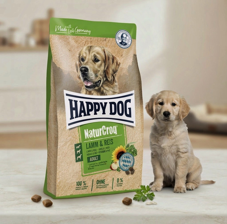 غذای خشک سگ هپی داگ نچرکراک مدل Adult Lamm & Reis با طعم بره و برنج وزن ۱۵ کیلوگرم | Happy Dog NaturCroq Adult Lamb & Rice Dry Dog Food 15kg ساخت آلمان