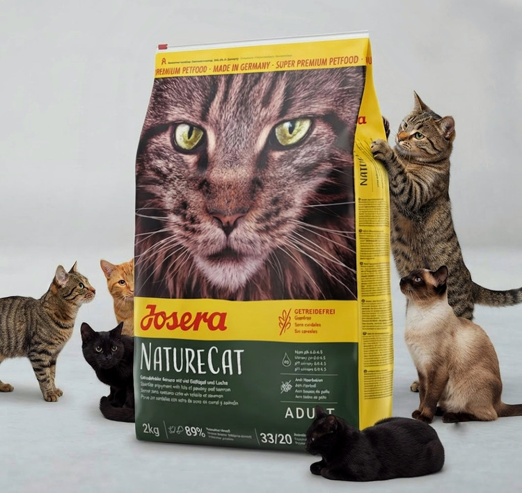 غذای خشک گربه جوسرا سوپر پریمیوم مدل NatureCat بدون غلات وزن ۱۰ کیلوگرم | Josera NatureCat Adult Dry Cat Food 10kg ساخت آلمان