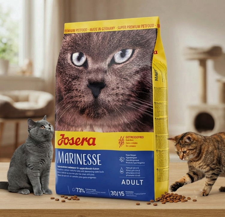 غذای خشک گربه جوسرا سوپر پریمیوم مدل Marinesse بدون غلات وزن ۱۰ کیلوگرم | Josera Marinesse Adult Grain Free Cat Food 10kg ساخت آلمان
