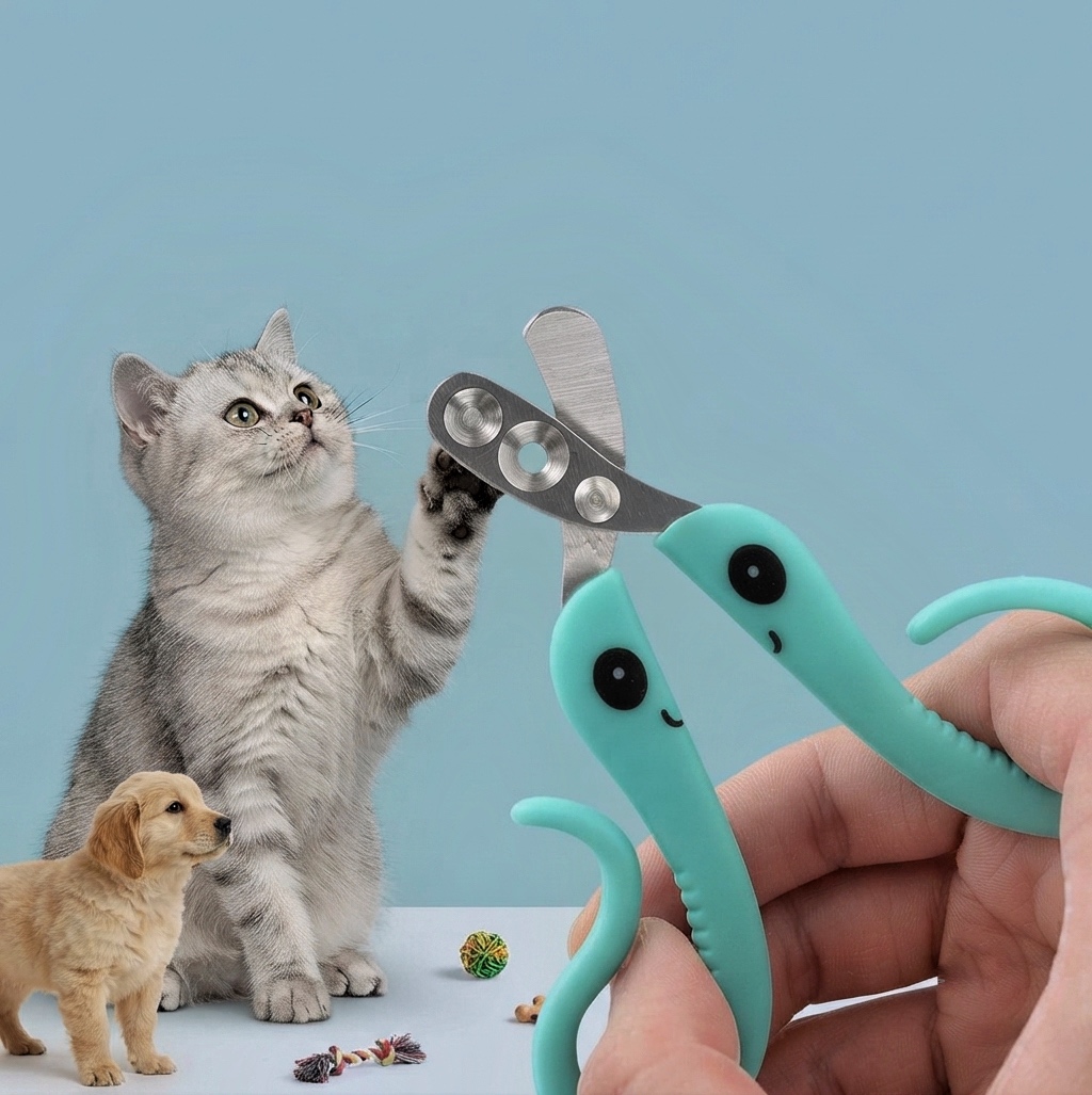 ناخن گیر حفره دار مدل اختاپوس سگ و گربه | Octopus Pet Nail Clipper
