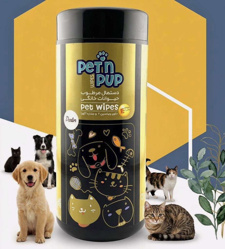 دستمال مرطوب سگ و گربه Pet n Pup پنج رایحه ۵۰ برگ | Pet n Pup Pet Wet Wipes 50pcs