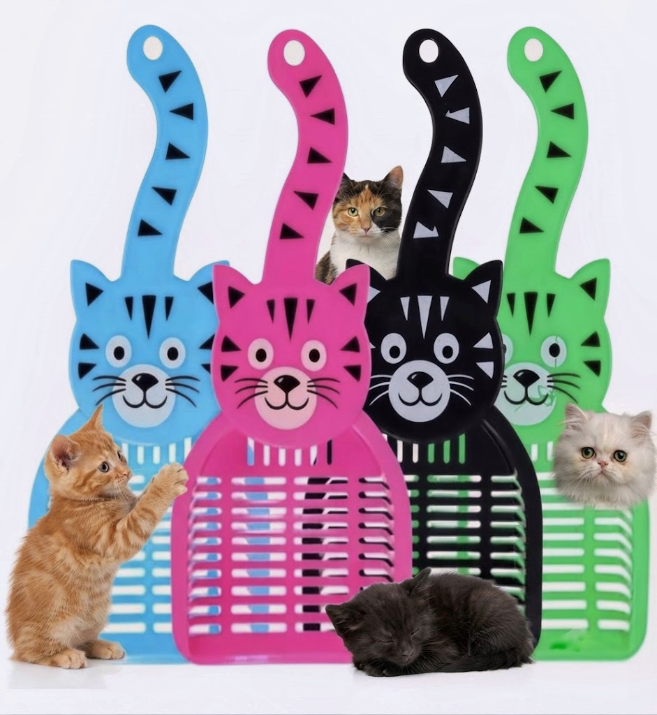 بیلچه خاک گربه طرح گربه